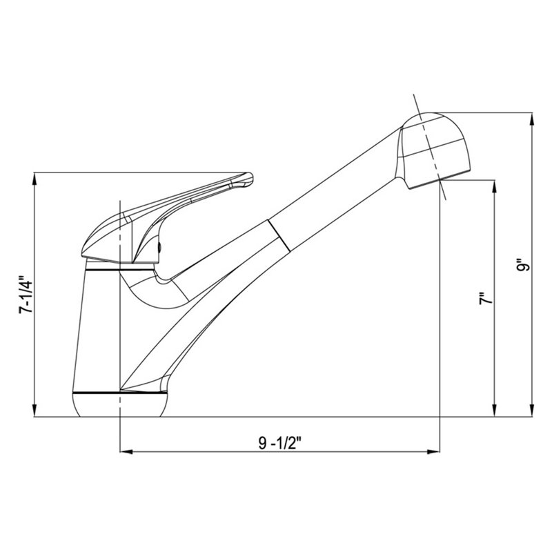 Dowell Pull Out Kitchen Faucet