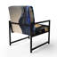 Abstract Marble Geode Purple And Blue 25'' Wide Armchair-108610554