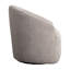 Chaise pivotante rembourrée à 360 degrés beige