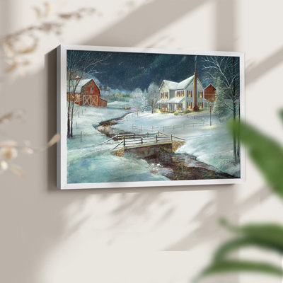 Sérénité hivernale - Reproduction encadrée - Restickable