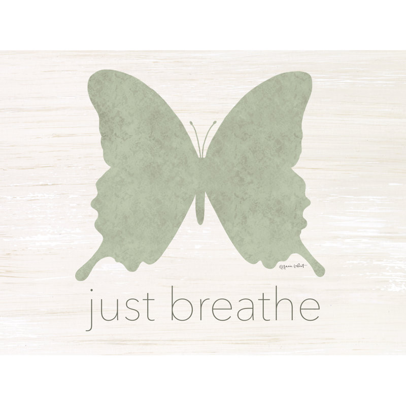 Just Breathe Butterfly sur toile, H 24 po x l 36 po