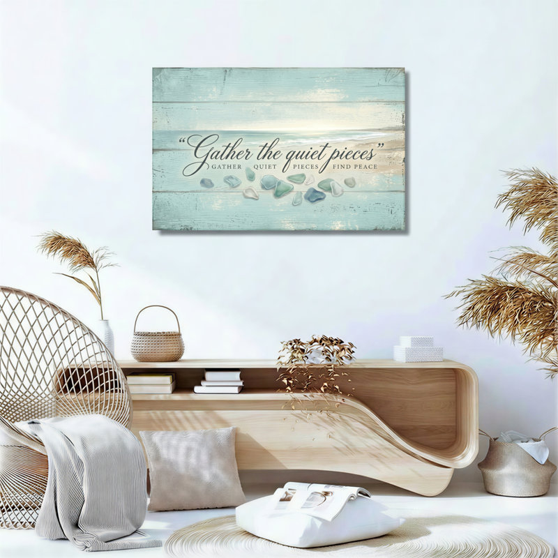 «Seaside Peace», reproduction d'art sur toile, ensemble de 1, Toile tendue, H 24 po x l 36 po