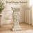 Floral Carved Roman Column Display Pedestal