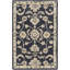 Tapis oriental en laine touffeté à la main à motif encre / beige / écume de mer / brun clair Arden-15740556