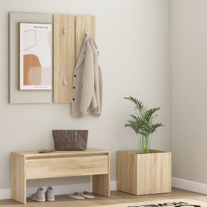 Jilek vidaXL Hallway Furniture Set Engineered Wood, Oak