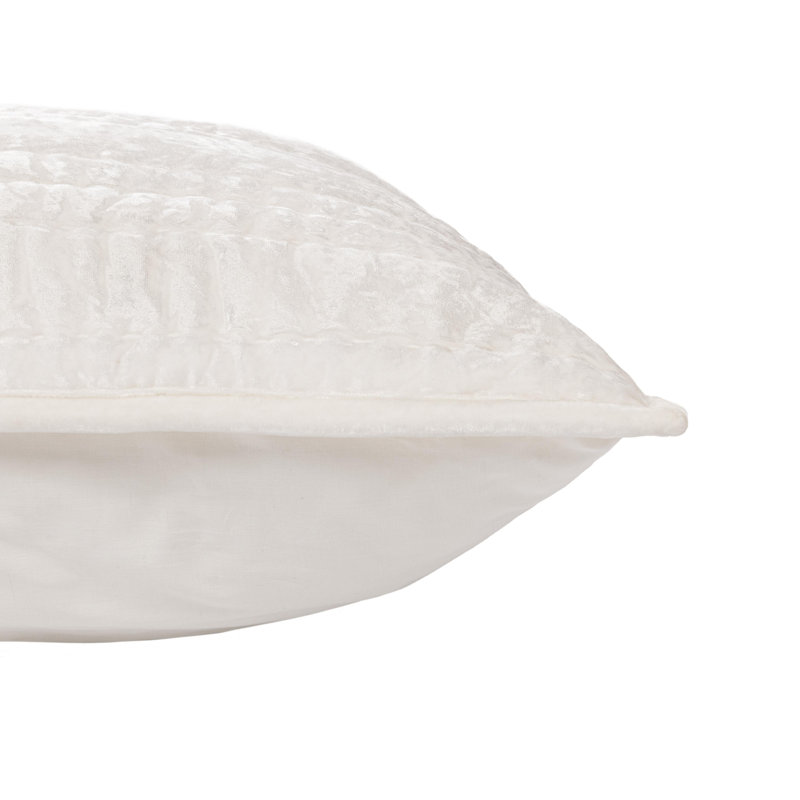 Seville 4-Piece Velvet Fabric Quilt Set, White