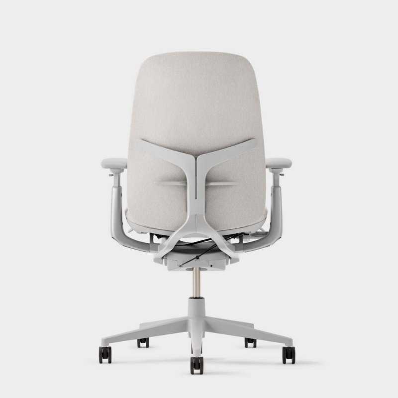 Haworth Zody Upholstered Office Chair - Standard Posture with Lumbar Support, Fog