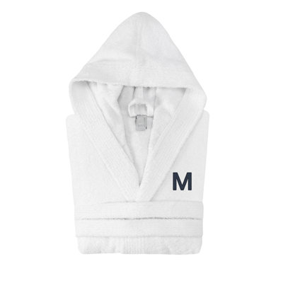 Monogrammed Hooded Turkish Cotton Bathrobe