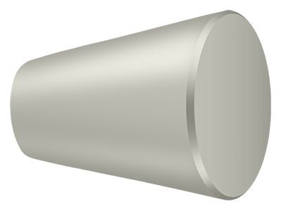 Conical Knob, Brushed Nickel, 0.75"