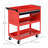 Rolling Tool Cart with Wheels Storage Trays for Garage Warehouse Red
