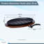Buckingham Pre-Seasoned Cast Iron Serving Dish with Wooden Stand 28 cm