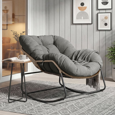 All-weather Rocking Chair With  Wicker Rattan
