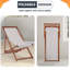 Chaise de plage pliante Rebecca, chaise longue d'extérieur portable avec dossier inclinable et structure légère, chaise de plage confortable pour le camping, le patio, la piscine et les voyages-2018981676