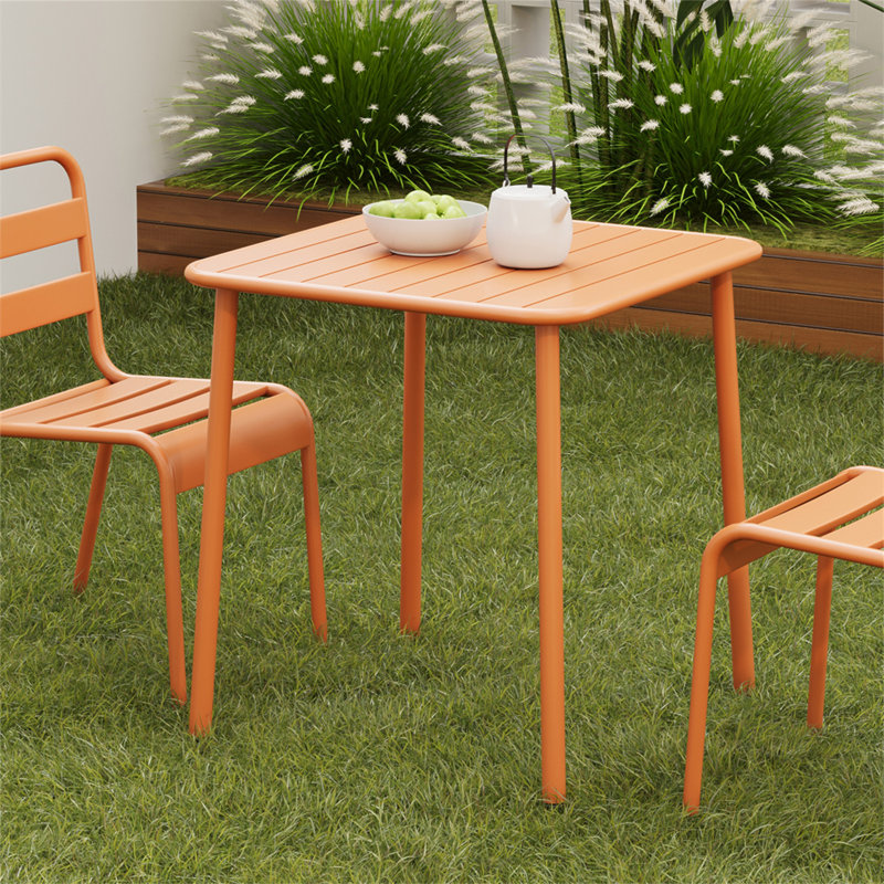Table de salle à manger d'extérieur (rouge) Sera, Rouge brique clair