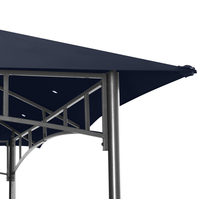 Steel Patio The Soft Roof Gazebos, Navy Blue, 12 Ft. W x 10 Ft.