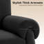 Chaise d'appoint rembourrée avec coussin amovible et accoudoirs amovibles-829431479