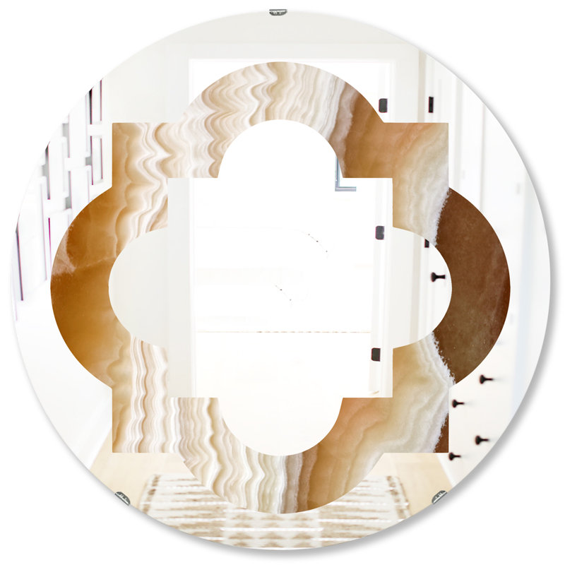Miroir mural Hexagon Star Floral II, H 31,5 po x l po