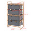 Commode de rangement 4 tiroirs Besart