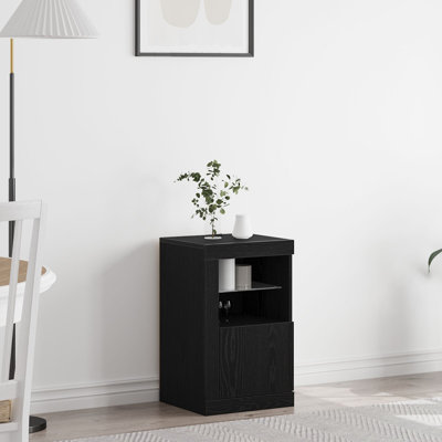 LED Sideboard with LED Strip Lights Engineered Wood Modern Storage Unit