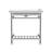 Fireclay Rectangular Console Bathroom Sink with Overflow-119167067-49500073