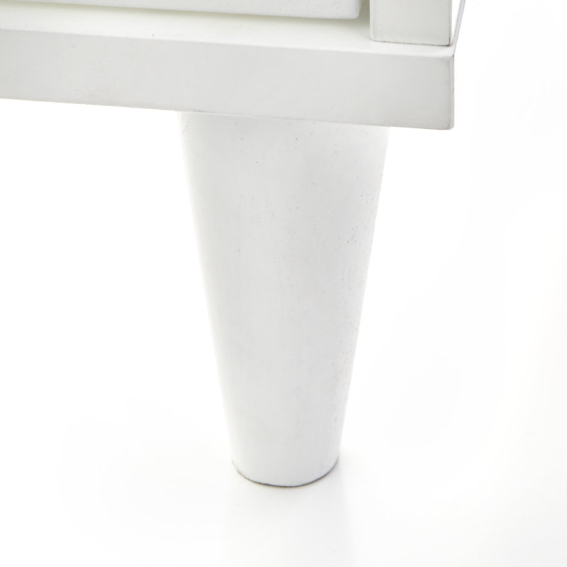 Commode 4 tiroirs Afrida, Blanc