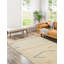 Tapis délicat beige en laine noué à la main marocain-863006655