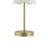 18" Metal Table Lamp With White Shade-1957445994