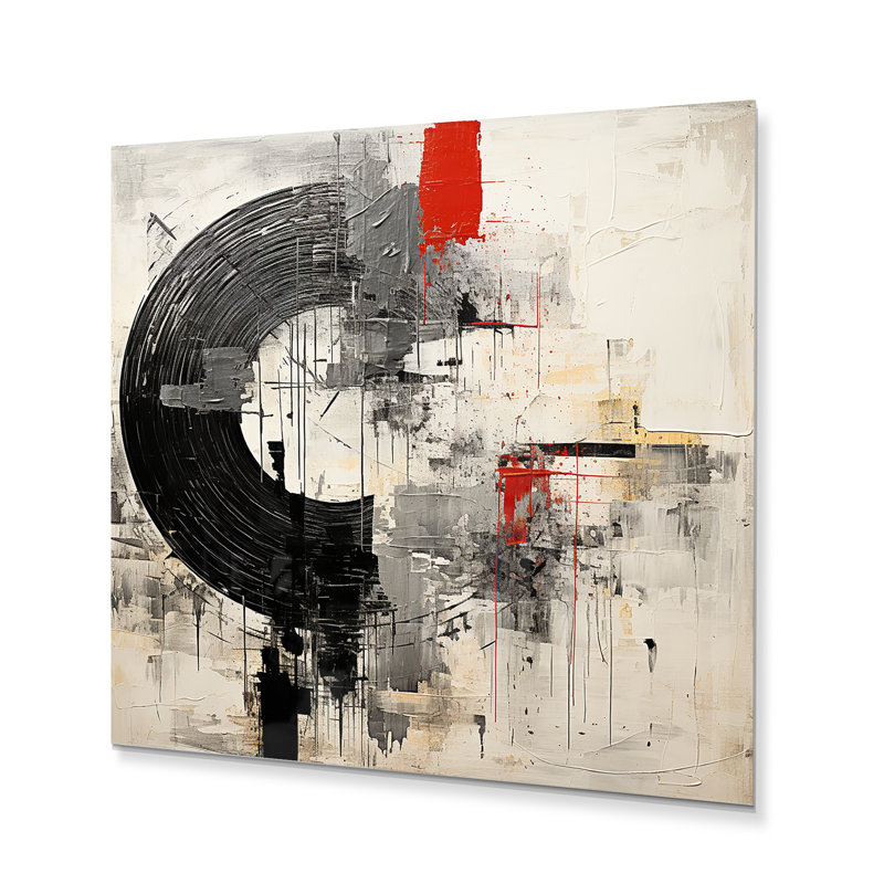 - Reproduction d'art mural abstrait en métal, H 16 po x l 16 po x P 1 po