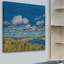 «Summer Clouds and Marsh», reproduction d'art sur toile tendue-20677702
