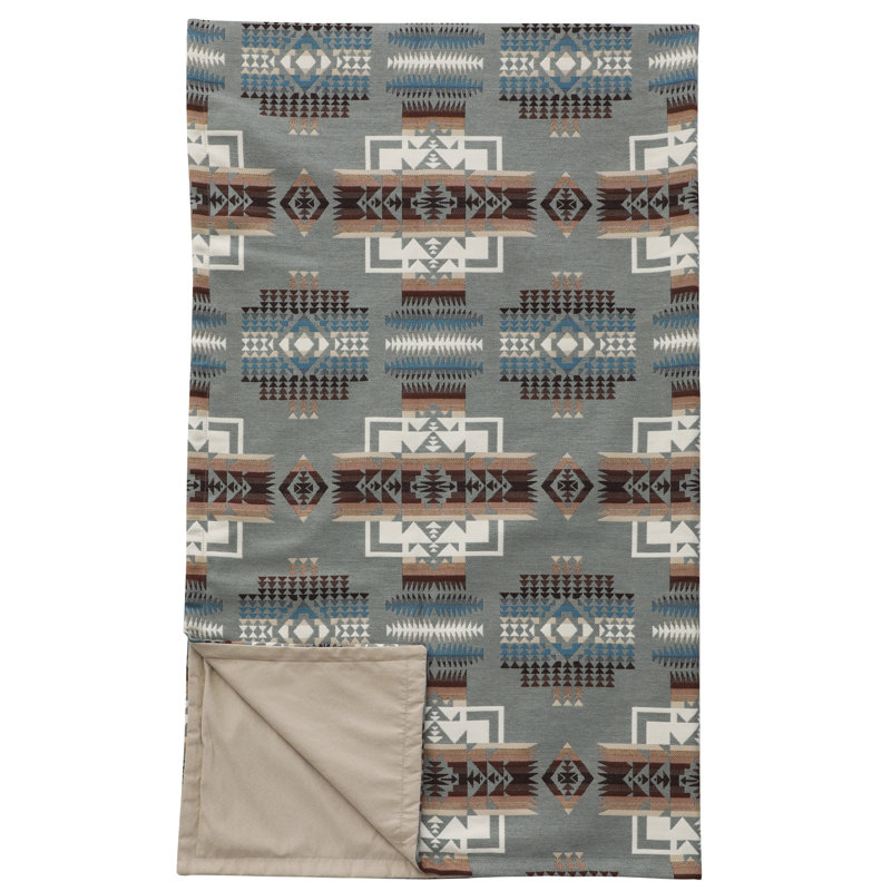 Wooded River Chief Joseph Throw - 53x72, Rustic Woven Throw Blanket for Sofa and Lodge Living Room