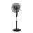 BLACK+DECKER BFSD116B 16" Oscillating Dual-Blade Stand Fan with Remote, Adjustable Height, Black