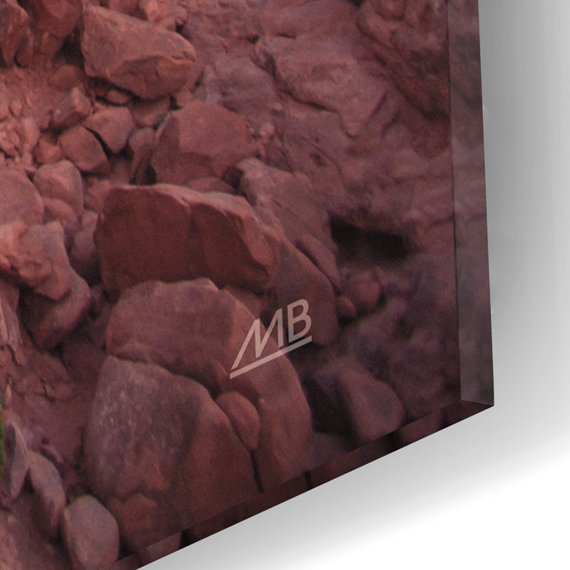 «Moab» par Max Blakesberg, art mural en verre acrylique, H 16 po x l 12 po x P 0,13 po