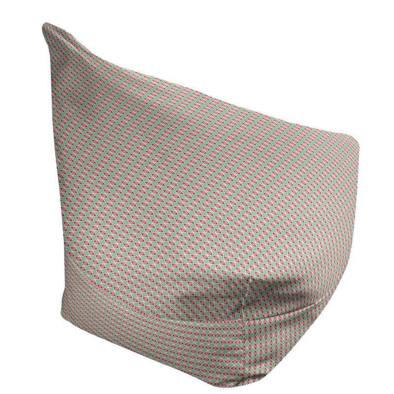 Fauteuil à billes standard &, Vert menthe / rouge, H 25 po x l 27 po x P 30 po
