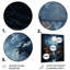 Moonlit Cliffside Mistery Landscape I - lune, art mural en métal-510461296