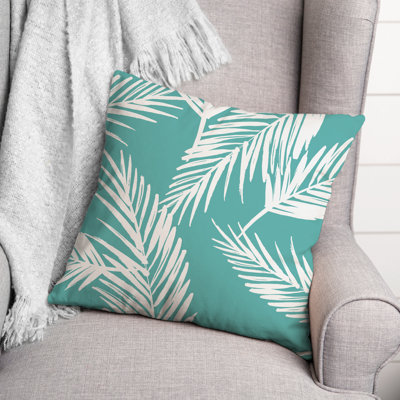 Nature Palm Square Pillow Cover & Insert