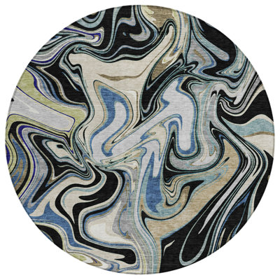 Machine Washable Indoor/Outdoor Jourdan ACN2395 Abstract Rug