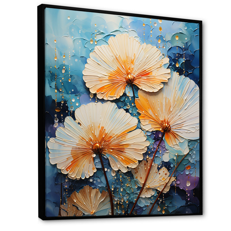 Seacreature Reflections II sur impression sur toile, Cadre flottant noir, H 44 po x l 34 po x P 1,5 po