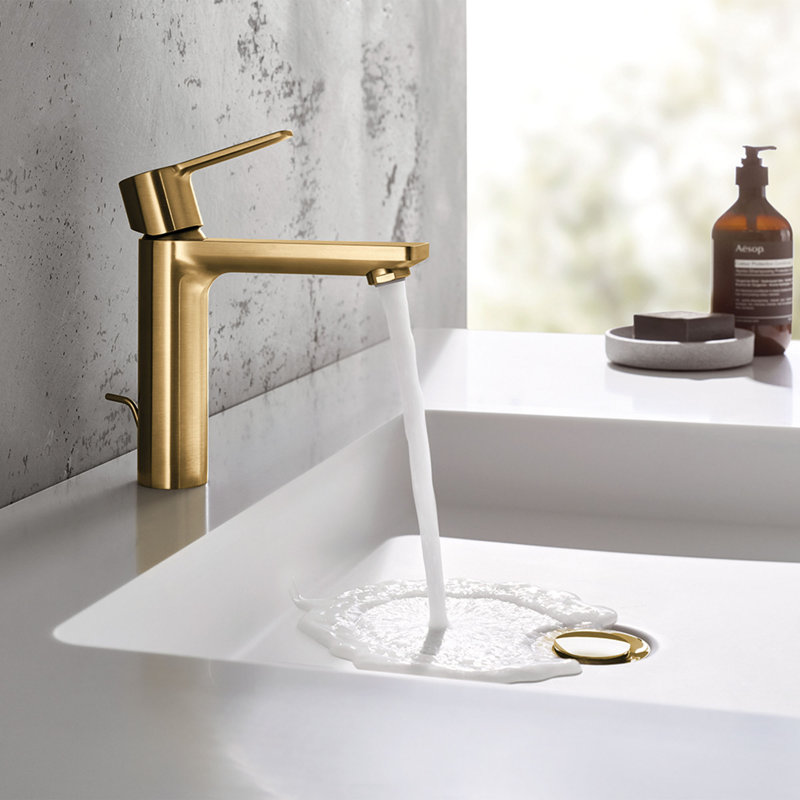 Lineare™ 8.38: Single Hole Bathroom Faucet, Brushed Cool Sunrise