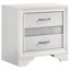 Grand 5 chambres avec caisses de rangement, garniture lisse et tiroirs à bijoux cachés glamour moderne, tête de lit rembourrée, finition blanche texturée