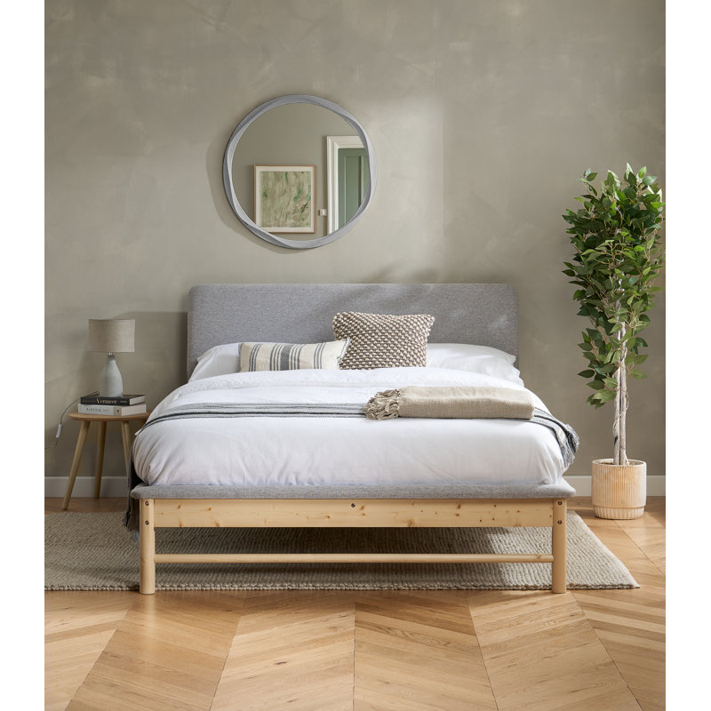 Bleboo Bed, Double (4'6), Grey