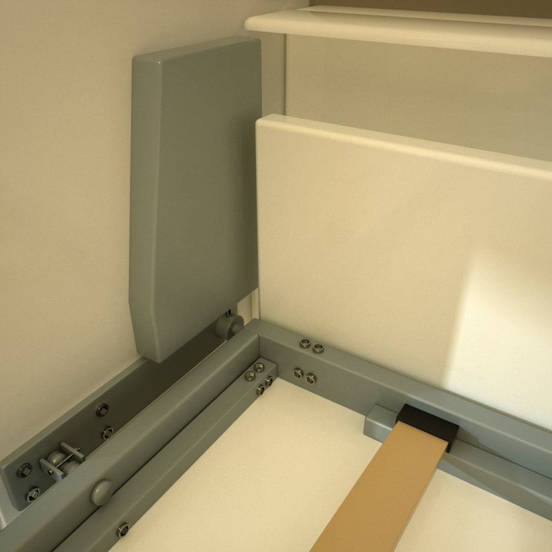 Lit escamotable horizontal avec rangement Mordern