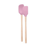 Tovolo Flex-Core Mini Spat Spoon Wood Handle Pink Sorbet