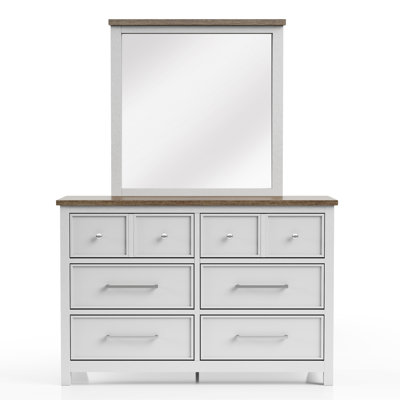 Ensemble commode et miroir 2 pièces Lonegan