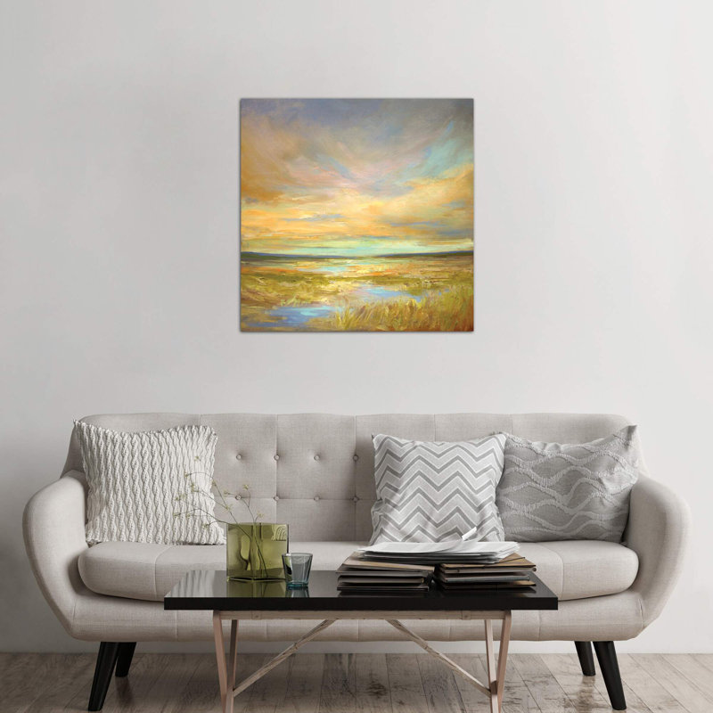 Morning Sanctuary by Sheila Finch - Wrapped Canvas Painting, 45.72 cm H x 45.72 cm W x 1.91 cm D