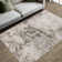 Delanor Abstract Ivory/Green/Silver Area Rug