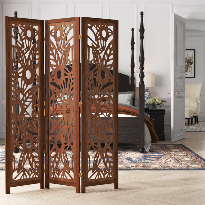 Cloison pliante en bois massif Antroy, 3