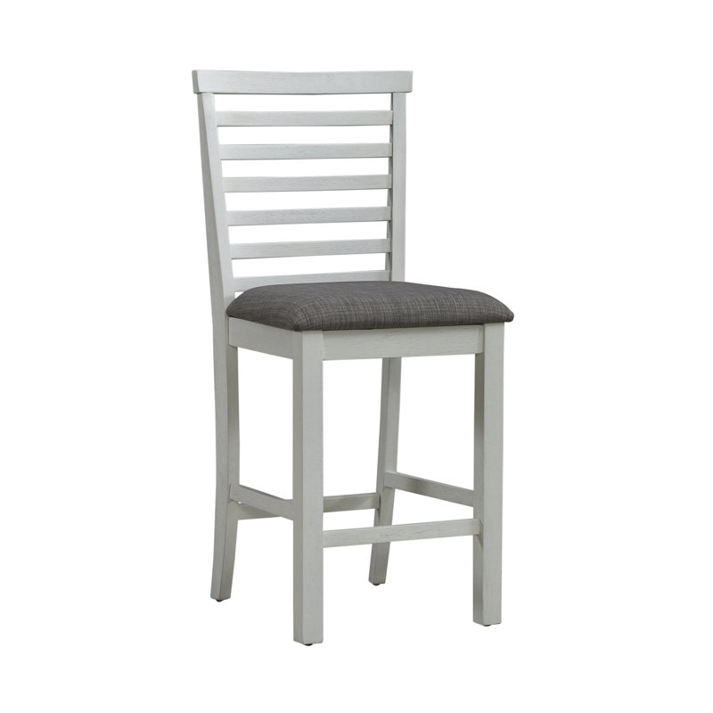 Luz Upholstered Counter Height Dining Chair, White
