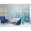 Papier peint amovible abstrait abstrait paysage urbain bleu-154240327