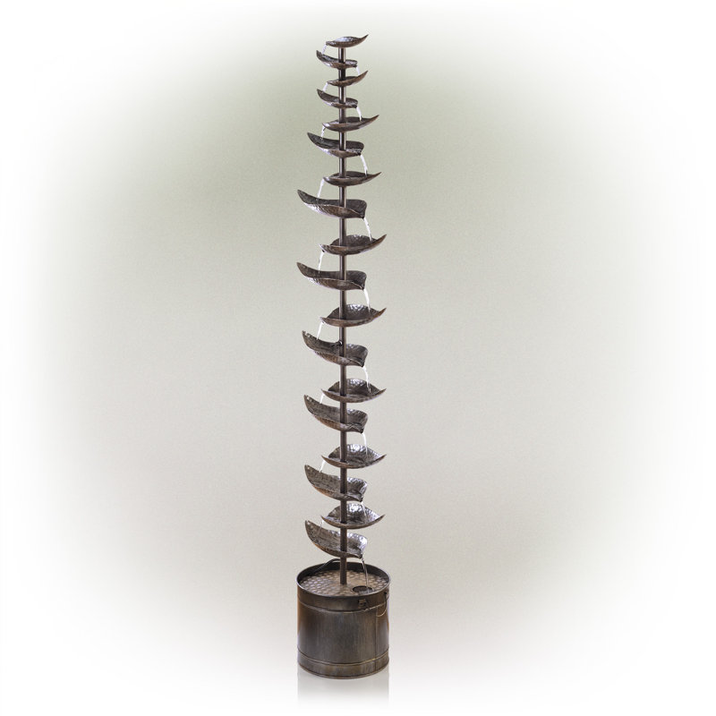 Outdoor Metal Cascade Fountain