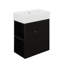 Meuble-lavabo flottant de 21,6 po avec lavabo, meuble-lavabo mural avec lavabo en céramique, rangement à gauche-1328005969